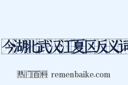 今湖北武汉江夏区反义词是什么意思的图片